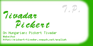 tivadar pickert business card